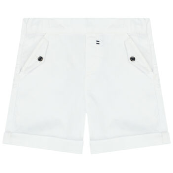 Younger Boys White Shorts