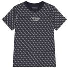 Boys Navy Blue Logo T-Shirt, 1, hi-res