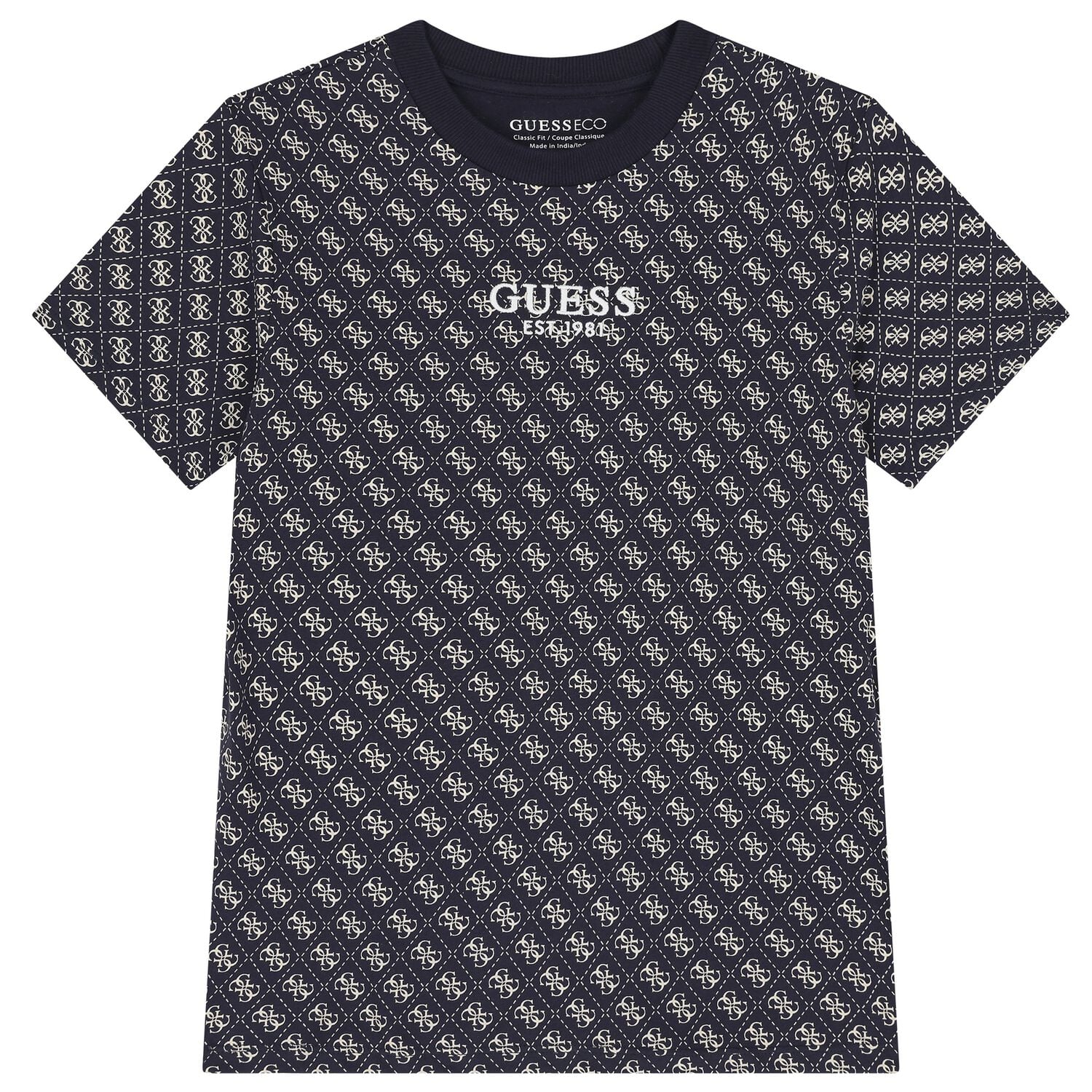 Boys Navy Blue Logo T-Shirt, 1, hi-res