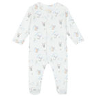 Baby Girls White Rabbit & Lavender Babygrow Set, 1, hi-res