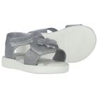Younger Girls Ivory & Silver Disney Sandals, 2, hi-res