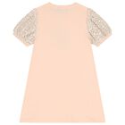 فستان بنات بطبعة حقيبة باللون الوردي, 3, hi-res