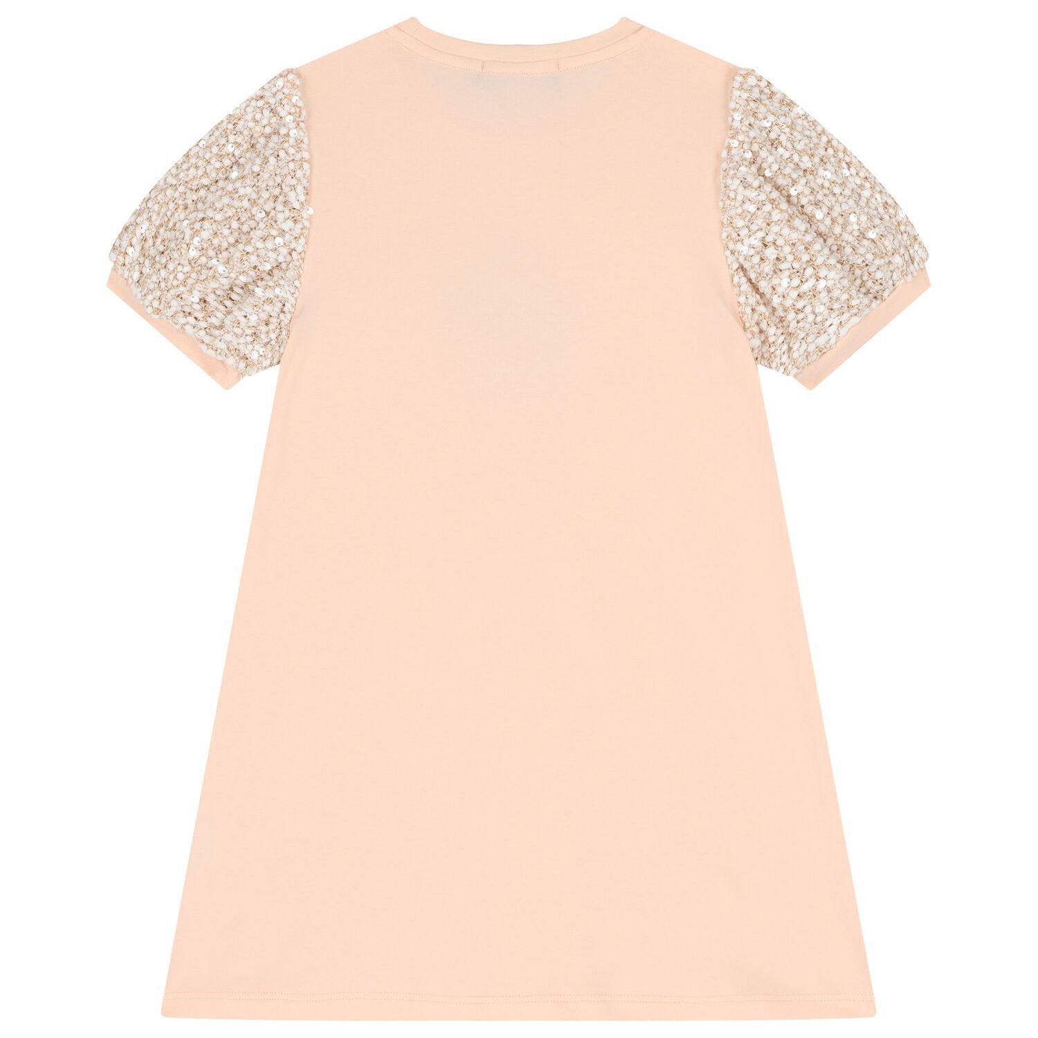 فستان بنات بطبعة حقيبة باللون الوردي, 3, hi-res