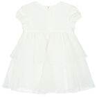 فستان بنات شيفون باللون الأبيض, 1, hi-res