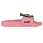 سلايدر بنات بشعار تيدى باللون الوردى, 1, hi-res