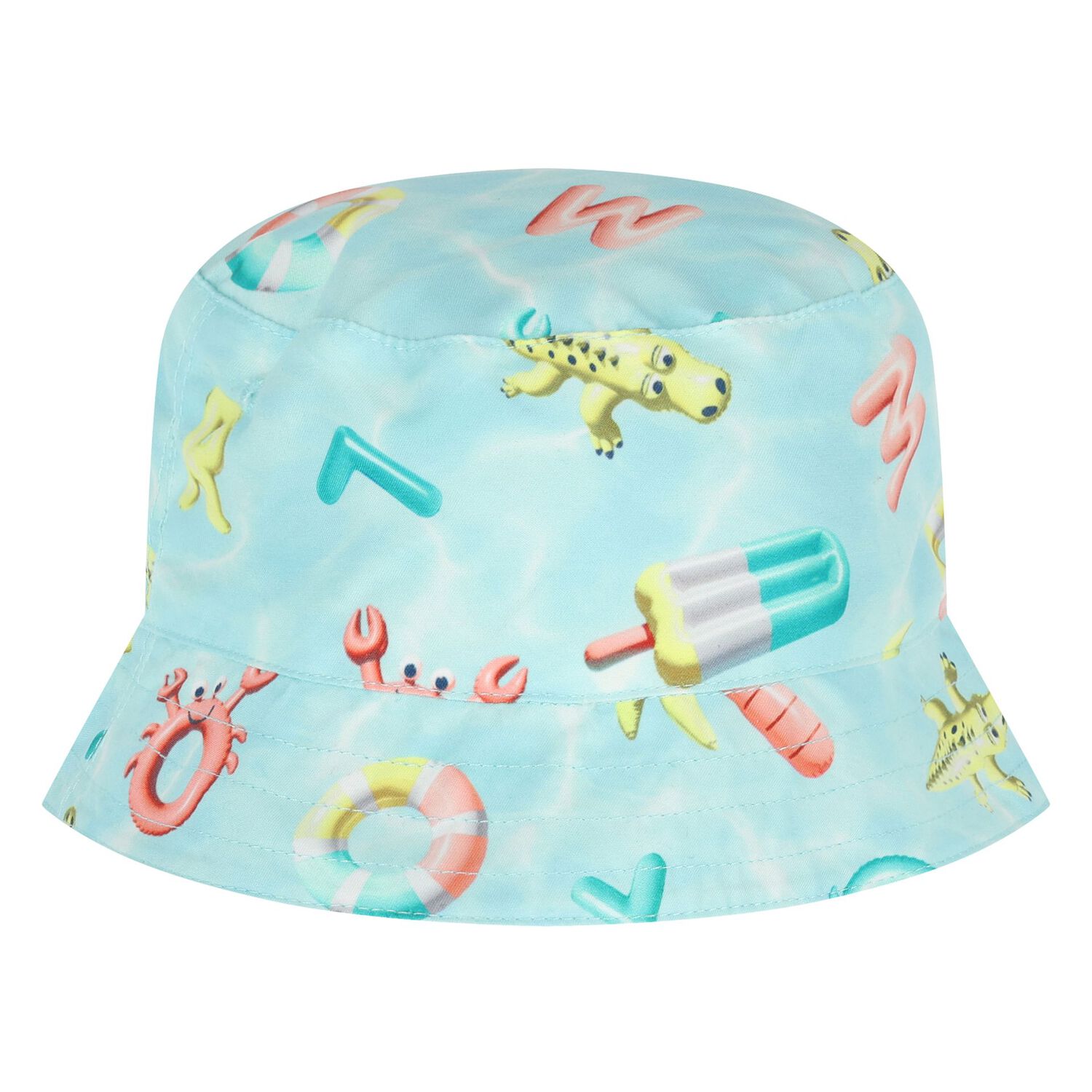 Younger Boys Aqua Swim Shorts & Reversible Hat Set, 3, hi-res