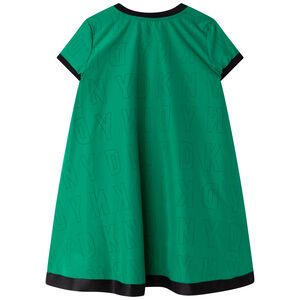 Girls Green Logo Dress