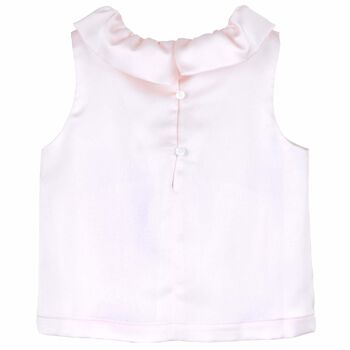 Girls Pink Satin Top