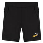 Boys Black Logo Shorts, 2, hi-res