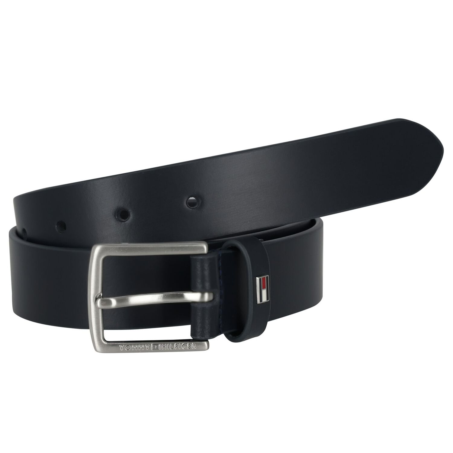 Boys Navy Blue Logo Belt, 2, hi-res
