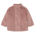 Girls Pink Fur Coat, 2, hi-res