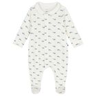 Ivory Whale Babygrow, 1, hi-res