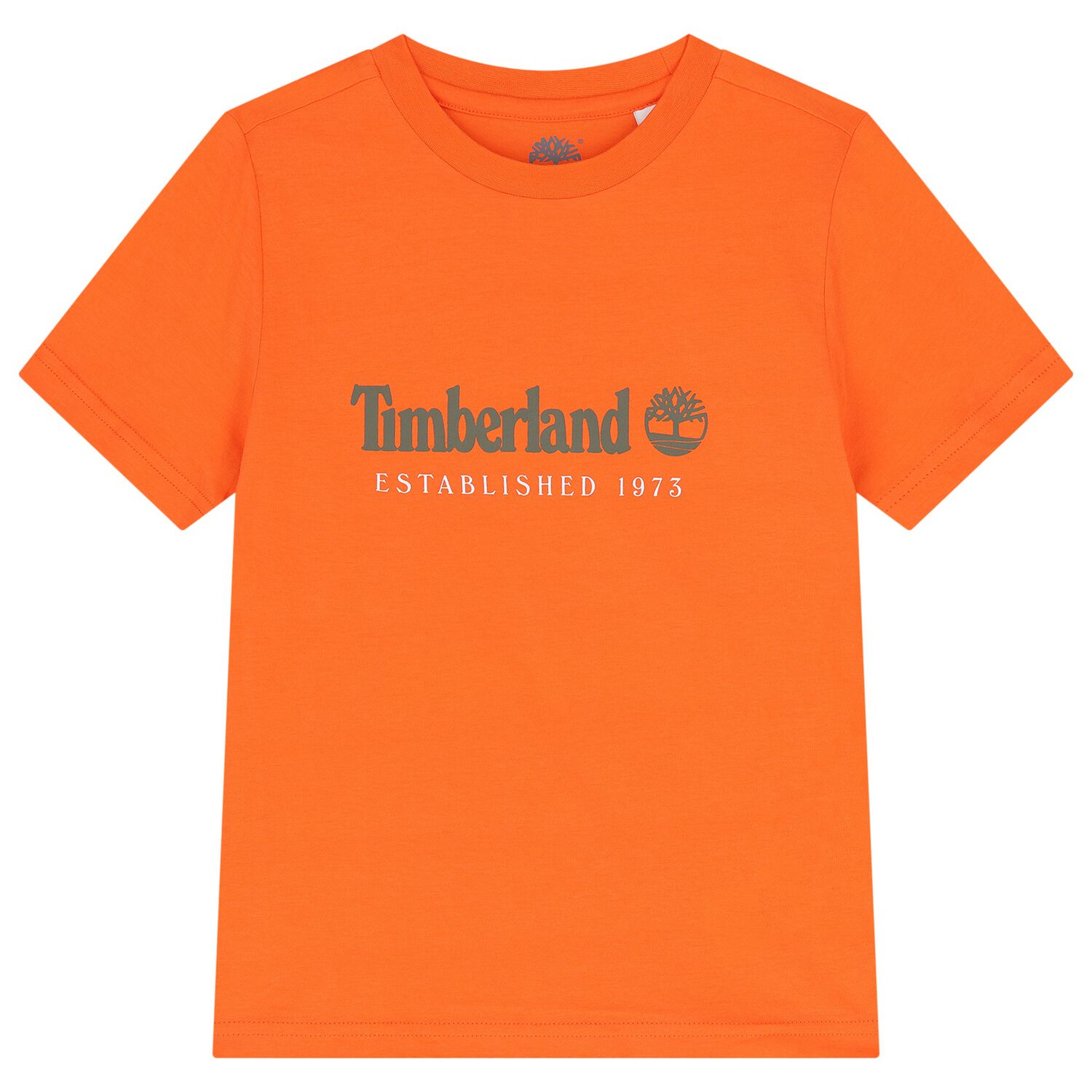 Boys Orange Logo T-Shirt, 3, hi-res