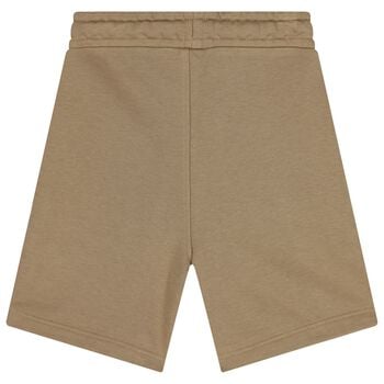 Boys Beige Logo Shorts