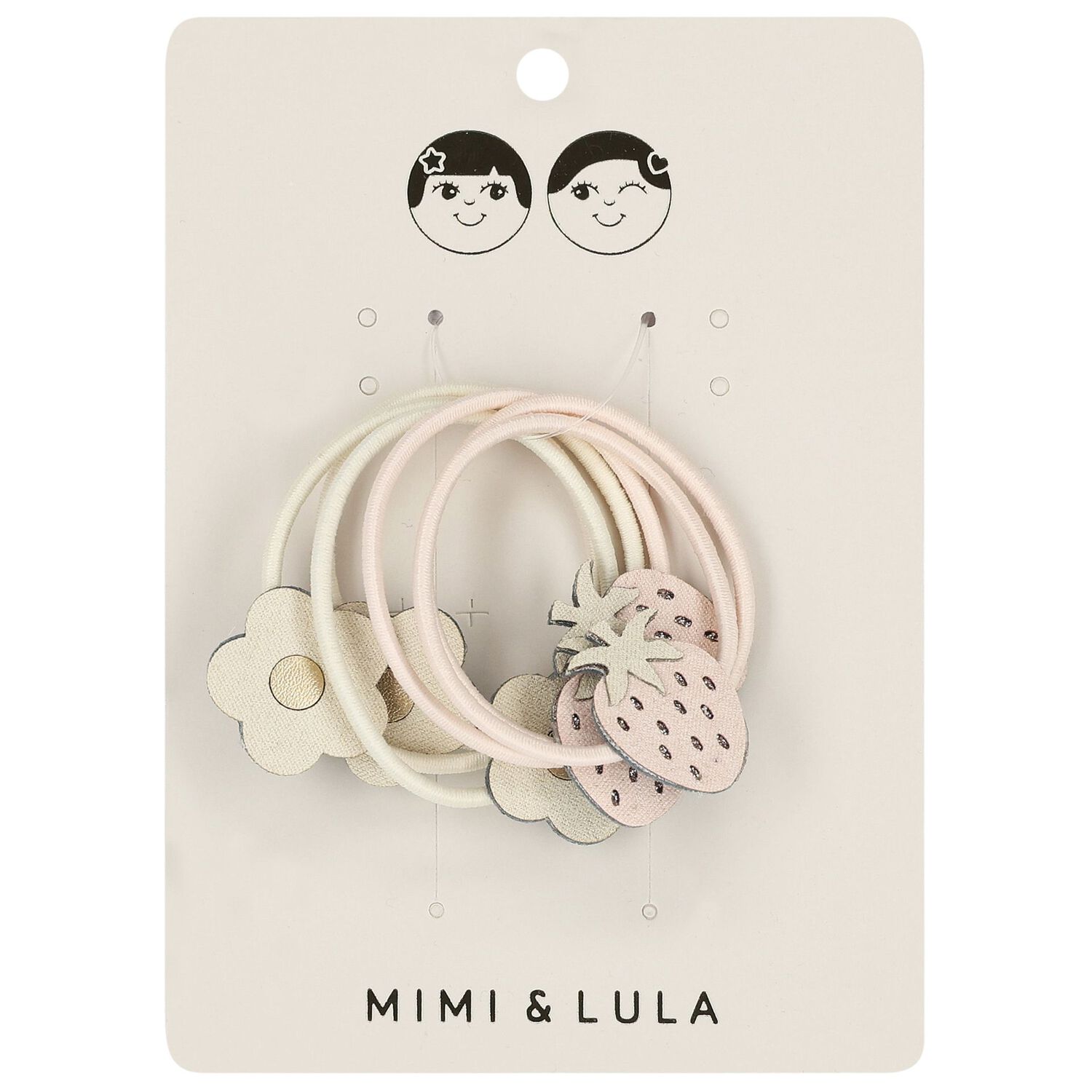 مشابك شعر بنات بالفراولة باللون الوردى والعاجى, 1, hi-res image number null