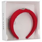 Girls Red Padded Headband, 2, hi-res