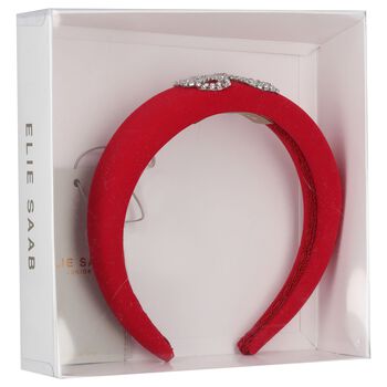 Girls Red Padded Headband