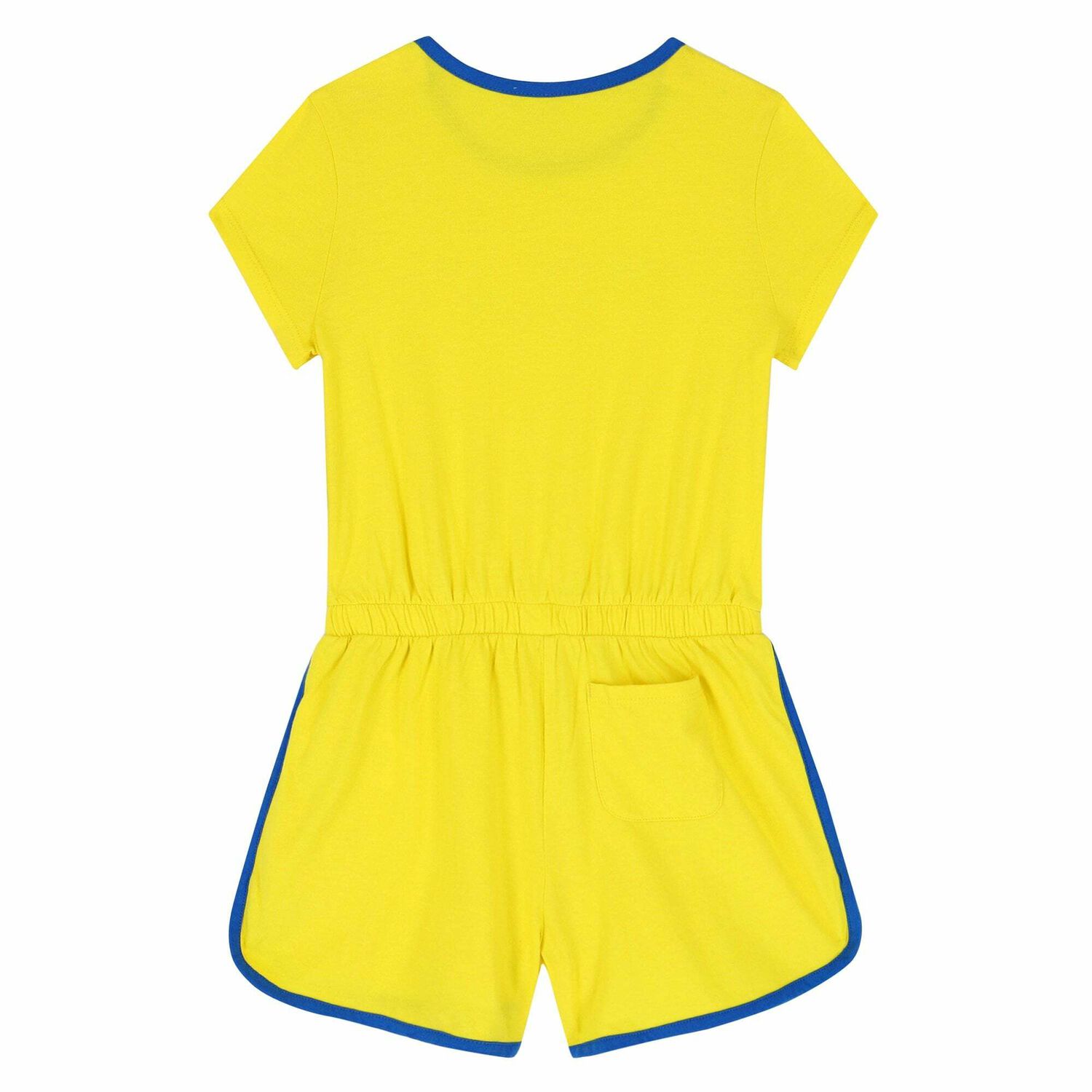 Girls Yellow Logo Playsuit, 1, hi-res image number null