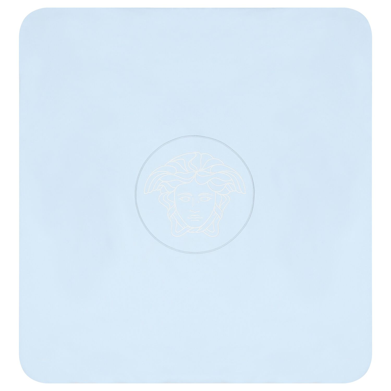 Baby Boys Blue & White Medussa Logo Blanket, 2, hi-res image number null