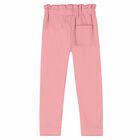 Girls Pink Cotton Trousers, 1, hi-res