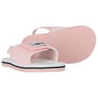 Girls Pink & White Ikonik Choupette Sandals, 2, hi-res