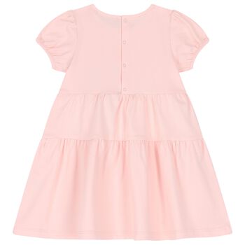 Younger Girls Pink Logo Dress