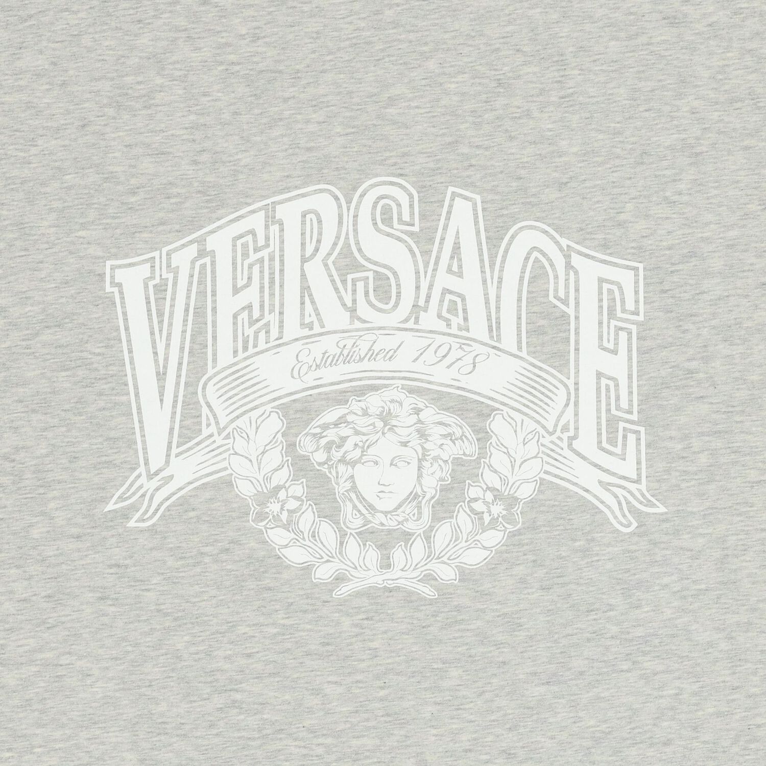 Baby Boys Grey & White Medusa Logo Blanket, 1, hi-res