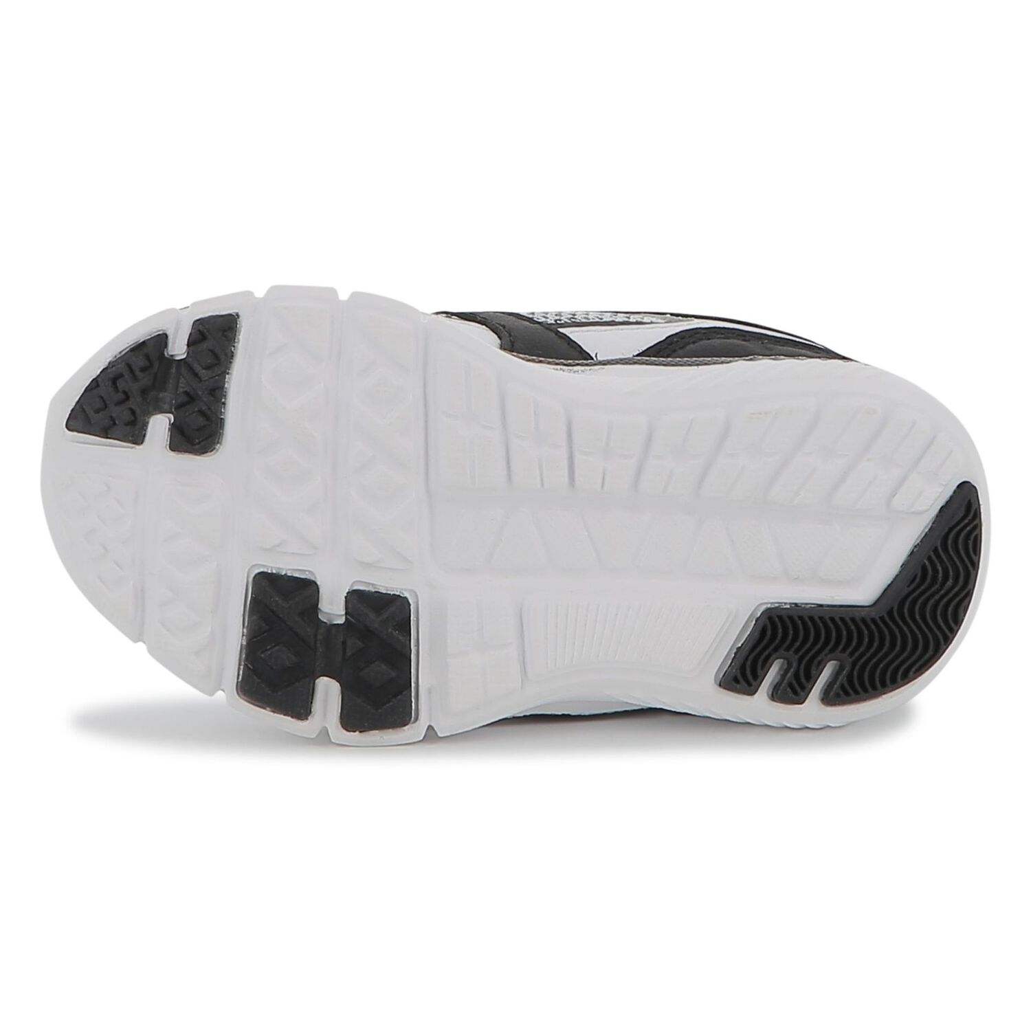 Boys Black & White Logo Trainers, 1, hi-res