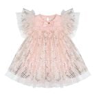 Baby Girls Pink Ruffle Tulle Marlowe Dress, 1, hi-res
