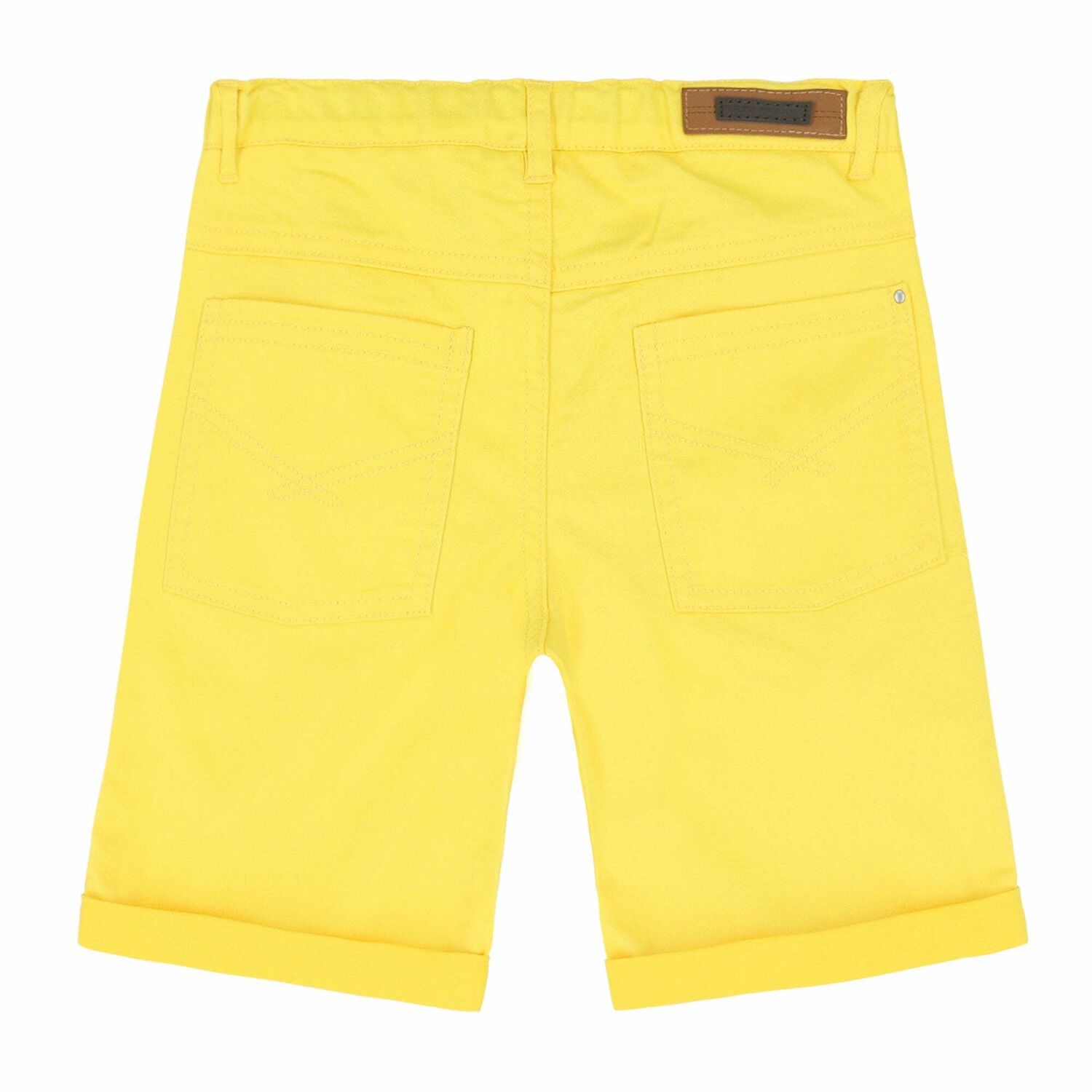 Boys Yellow Logo Shorts, 1, hi-res