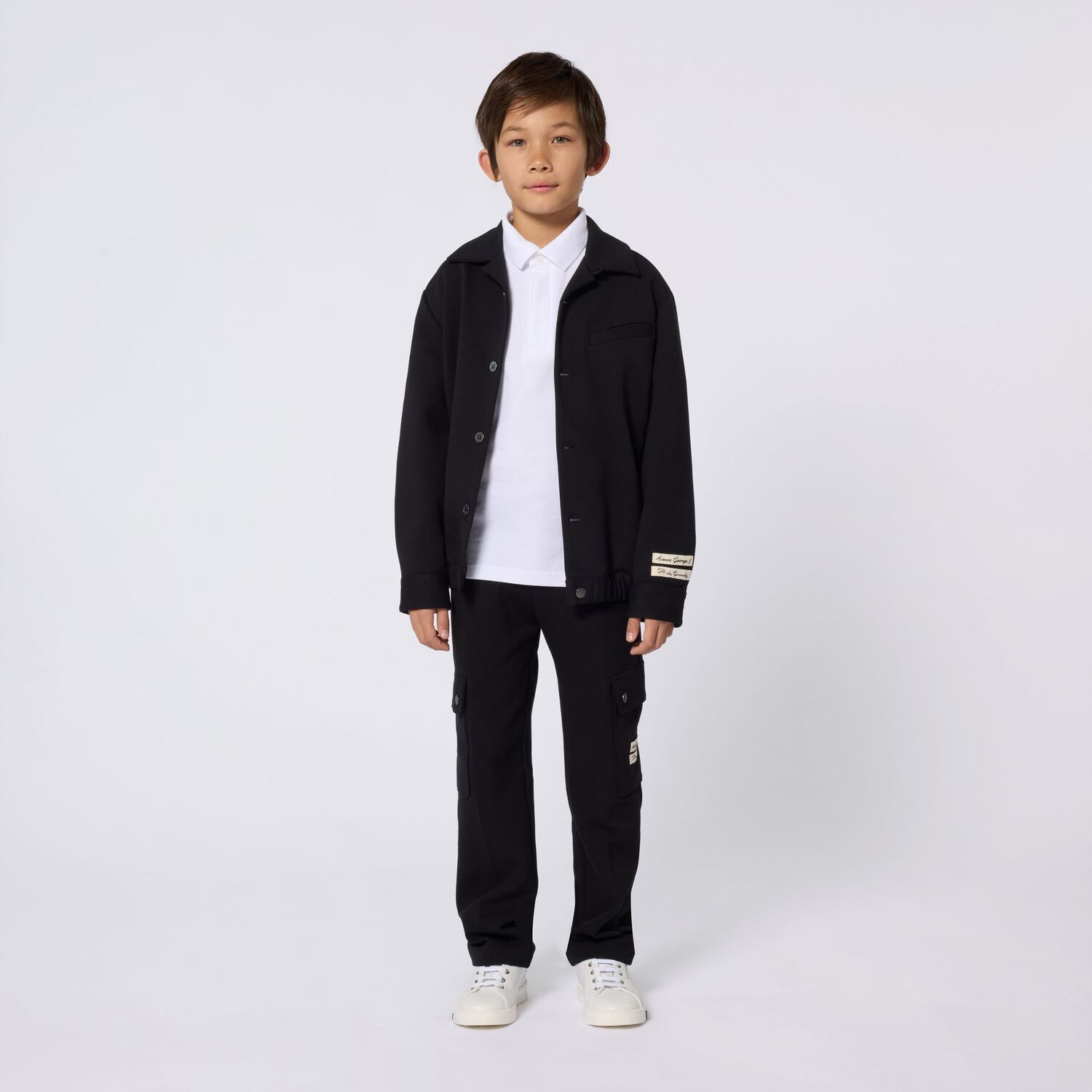 تيشيرت بولو بالشعار باللون الابيض, 2, hi-res image number null