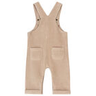 Baby Boys Beige Dungarees, 1, hi-res