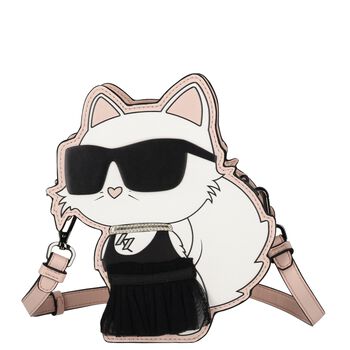 Girls White Choupette Handbag ( 21cm )