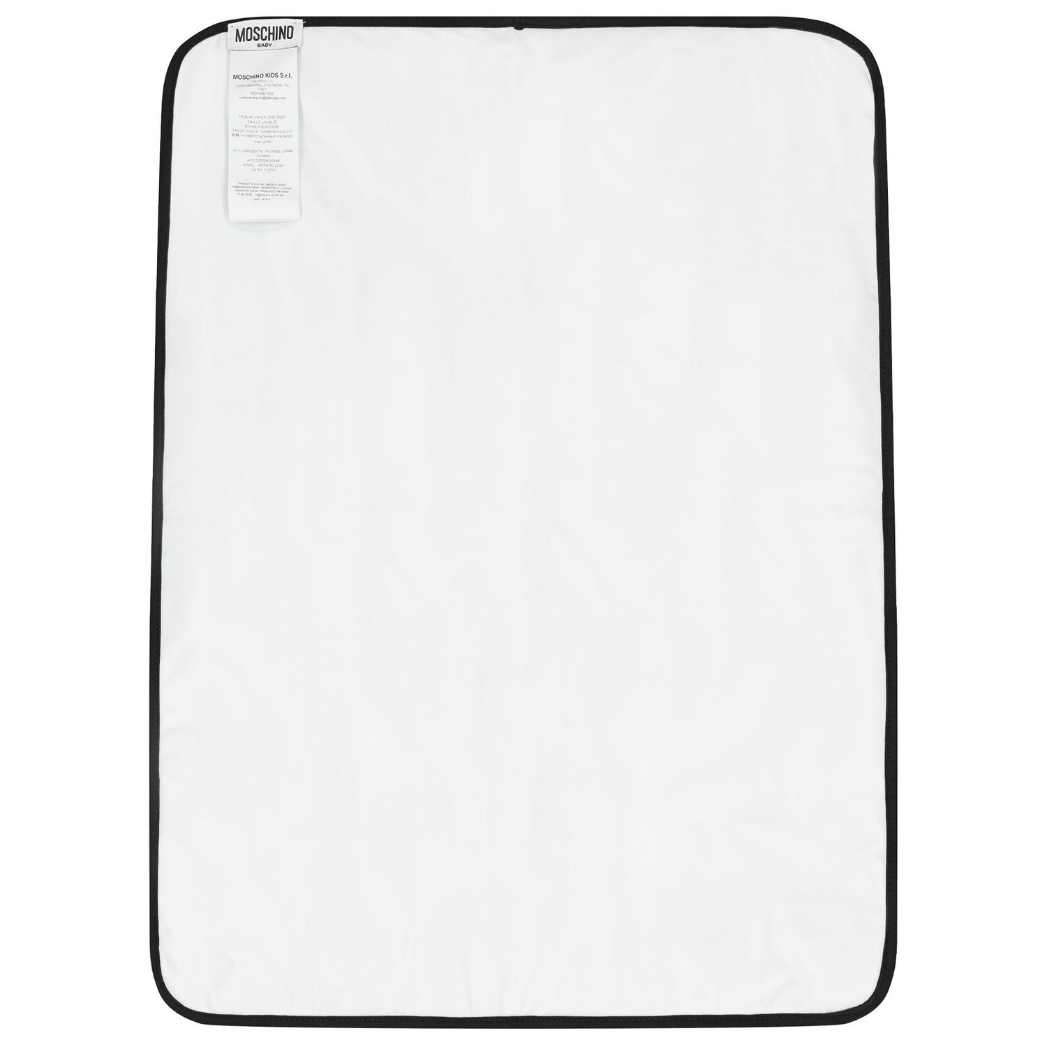 Black Teddy Bear Logo Baby Changing Bag, 2, hi-res