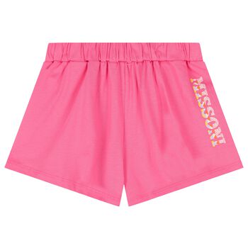Girls Pink Logo Shorts