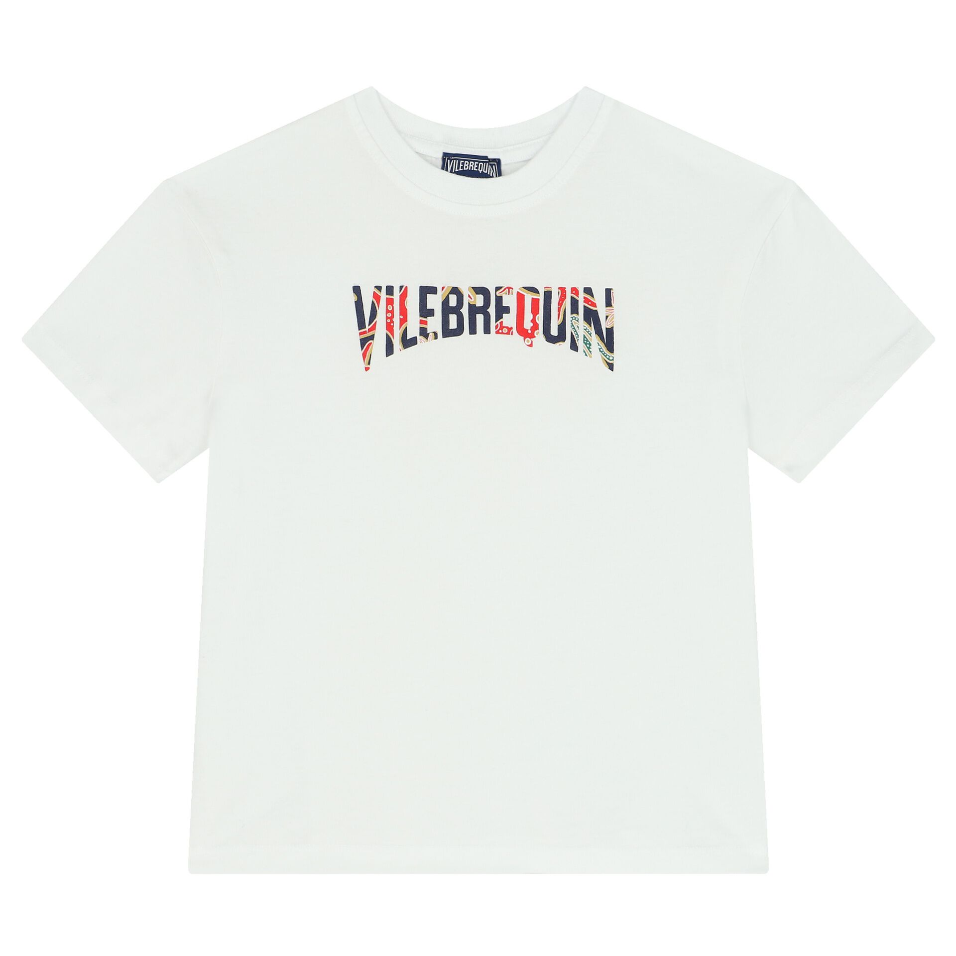 Vilebrequin Boys White Logo T Shirt Junior Couture USA