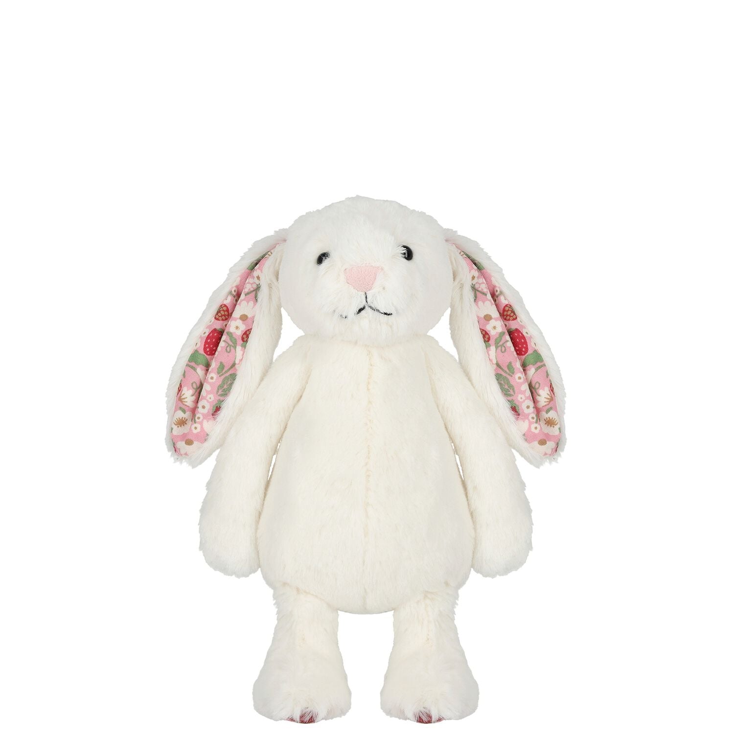 Ivory Bunny Strawberry Soft Toy ( 15CM ), 1, hi-res