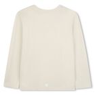 Ivory Logo Long Sleeve Top, 1, hi-res