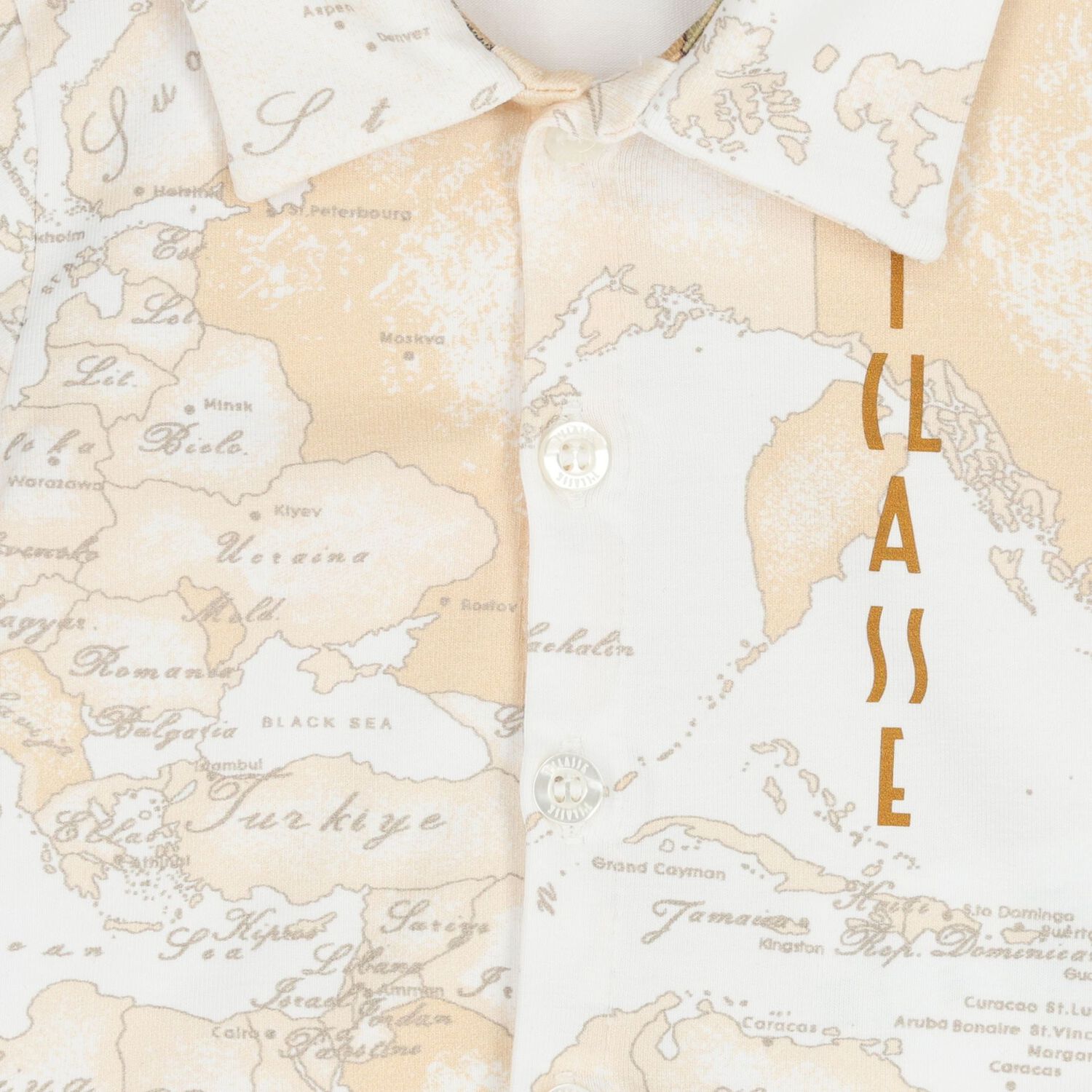 White & Beige Geo Map Babygrow Gift Set, 1, hi-res