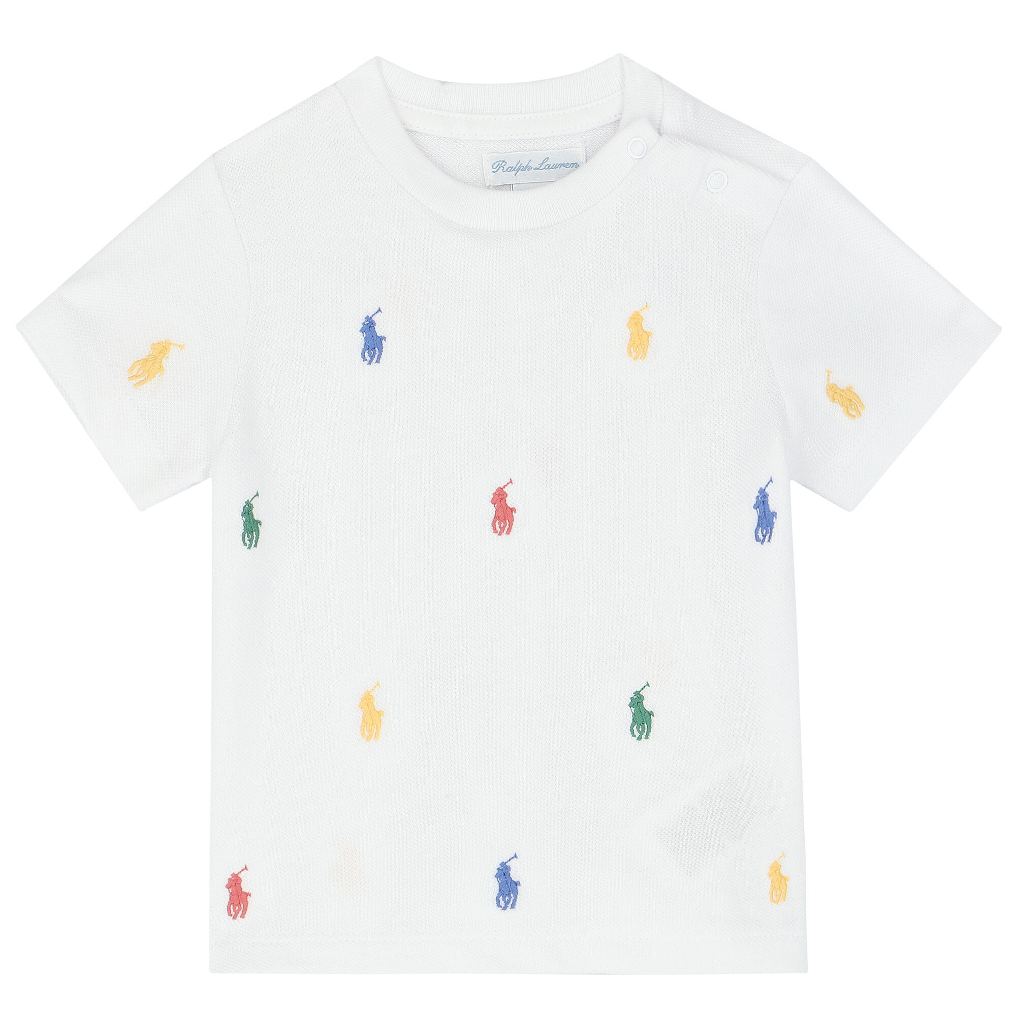 Baby boy white 2025 ralph lauren t shirt
