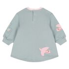 فستان طيور أخضر للفتيات الصغيرات, 1, hi-res