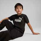 Boys Black Logo T-Shirt, 1, hi-res