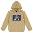 Boys Beige Hooded Top, 1, hi-res