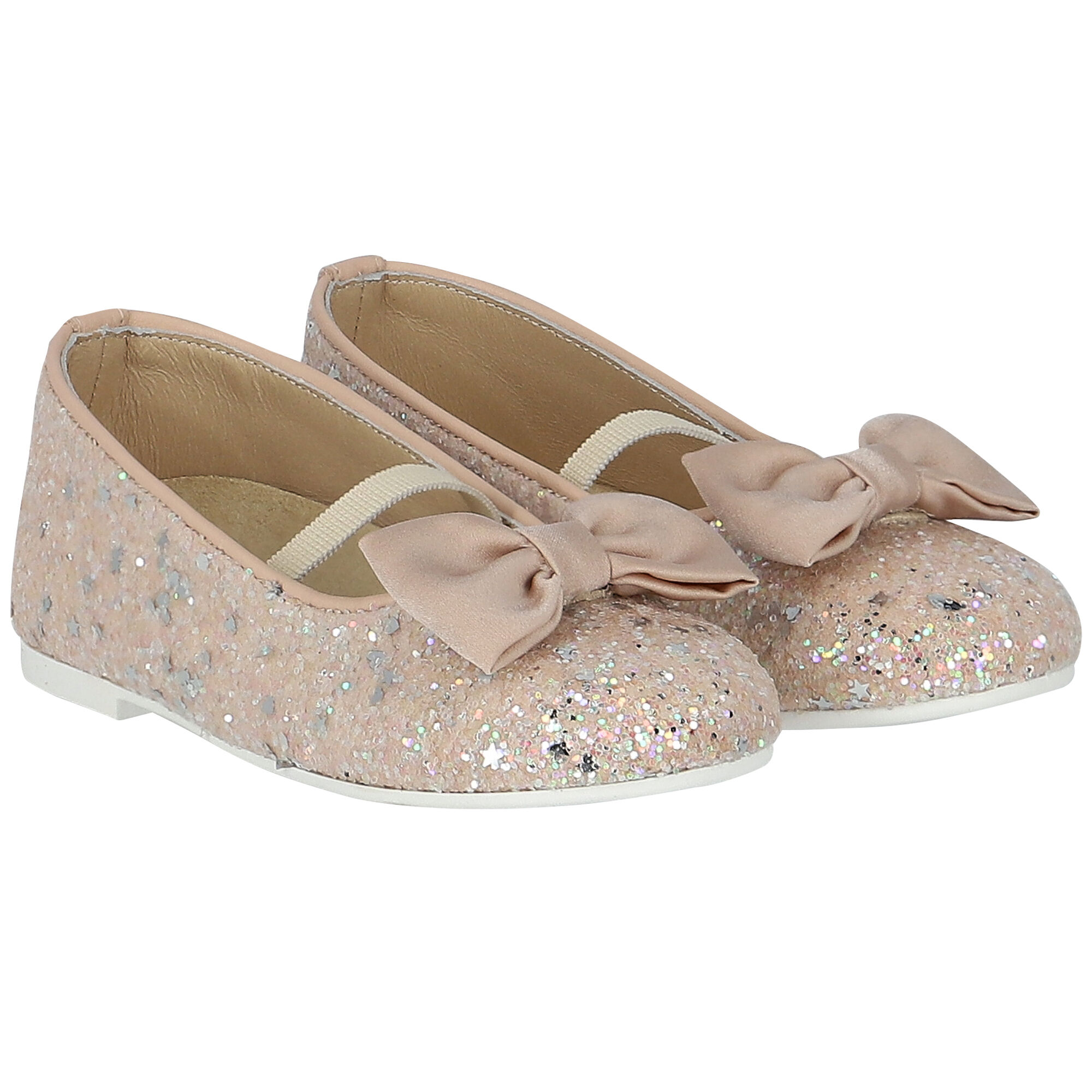 BabyWalker bow-appliqué crystal-embellished sandals - White