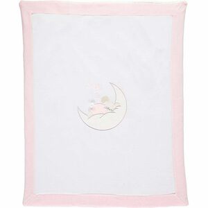 Baby Girls Pink & White Blanket