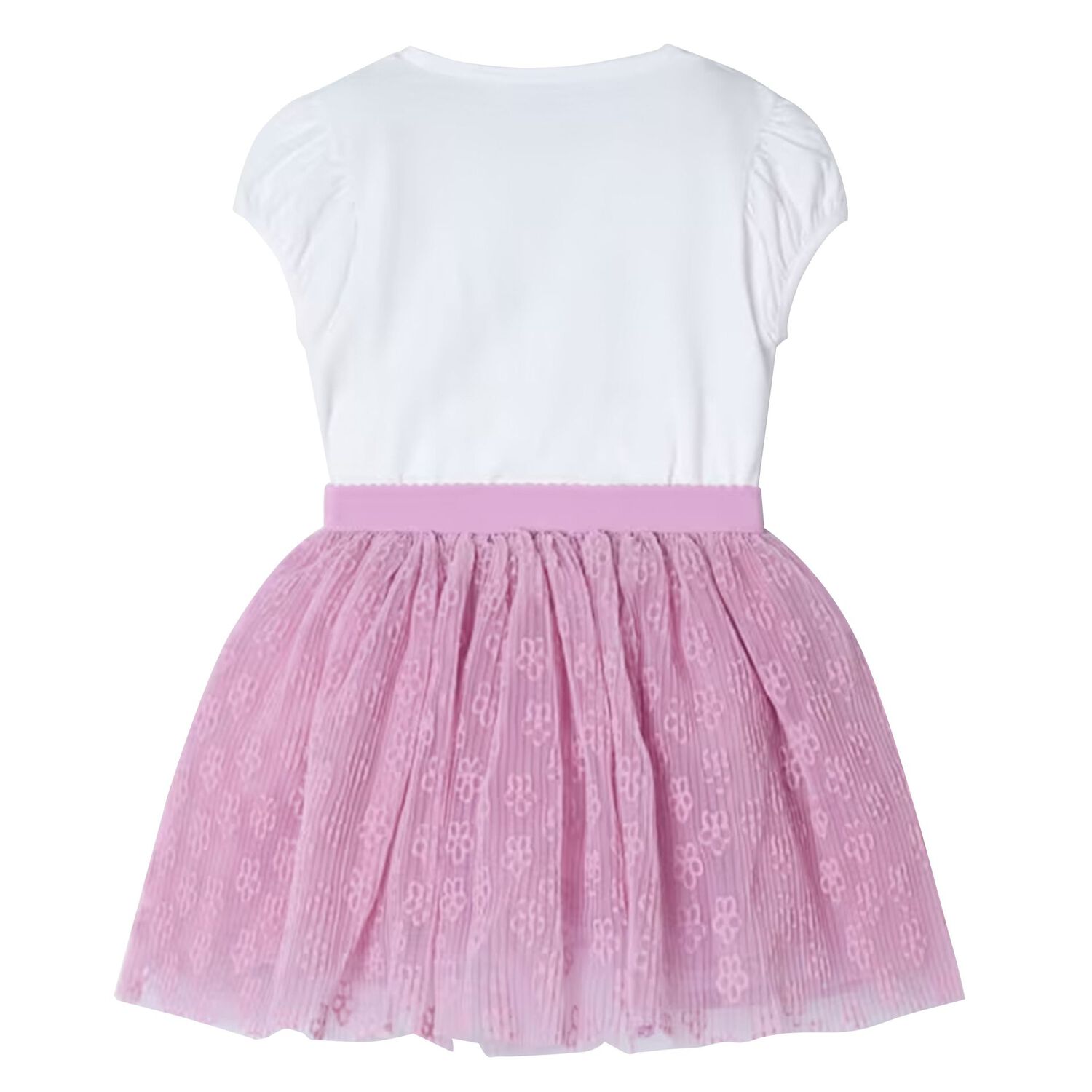 Girls White & Pink Tulle Skirt Set, 2, hi-res image number null