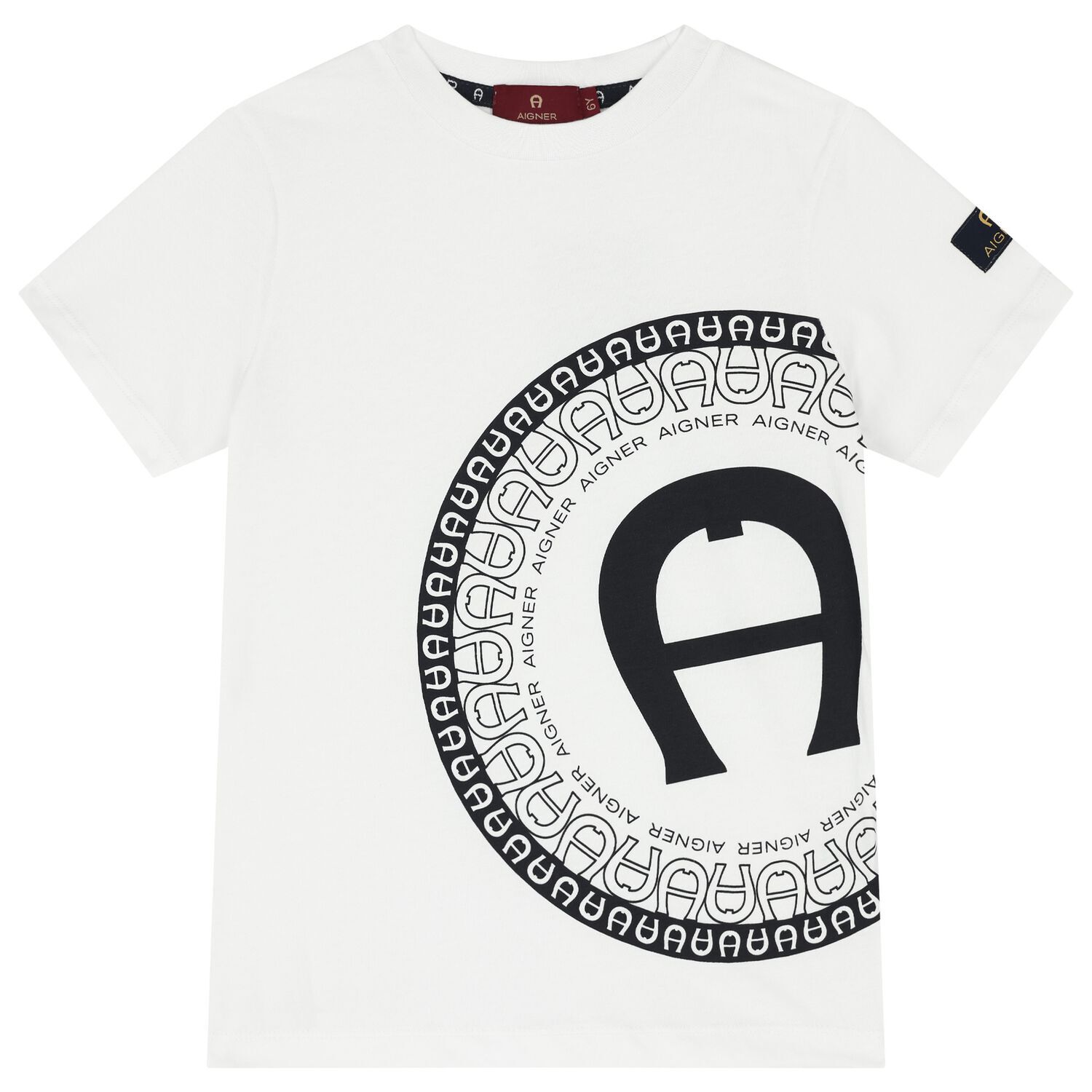Boys White Logo T-Shirt, 1, hi-res image number null