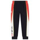 Boys Black & Red Logo Joggers, 2, hi-res