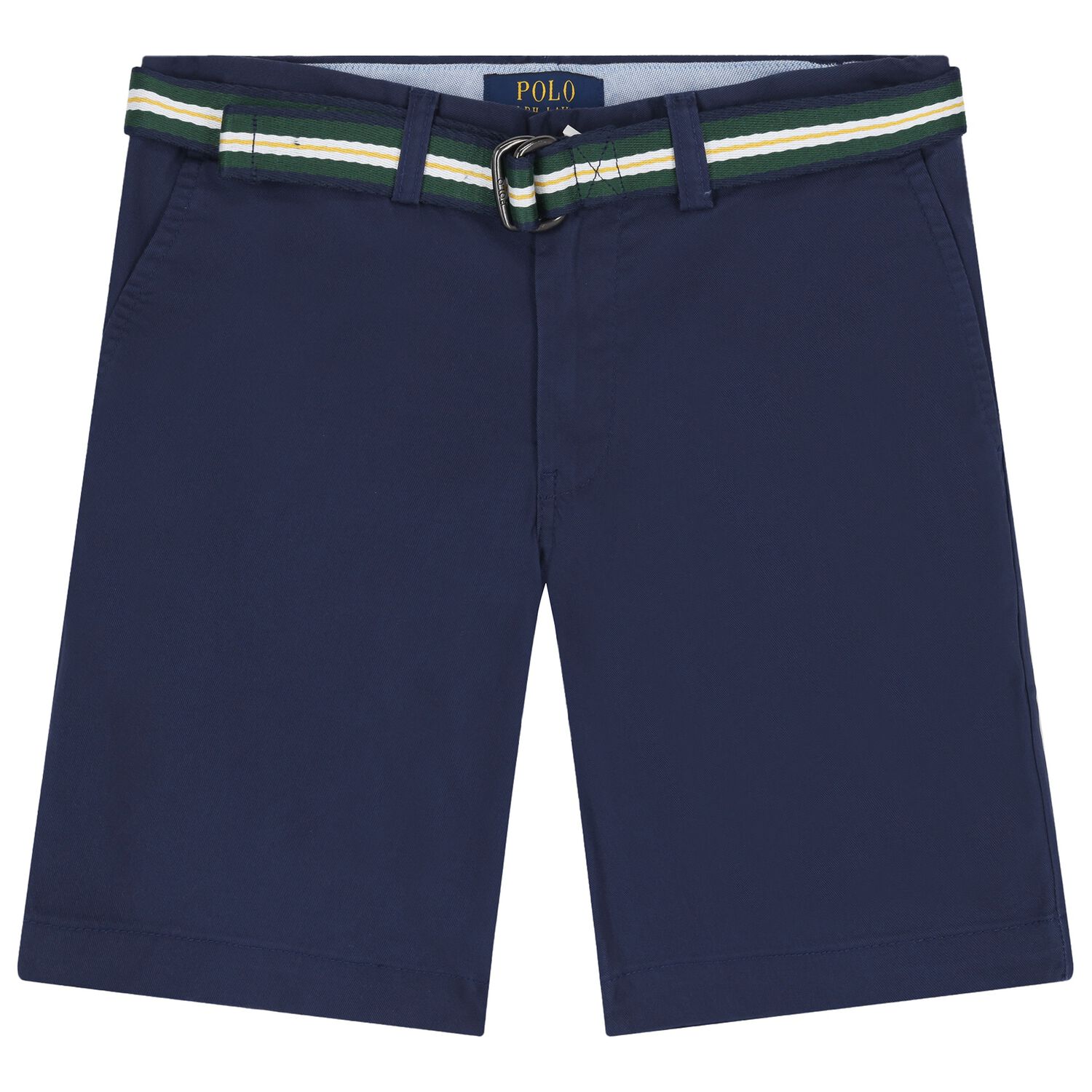 Boys Navy Blue Logo Shorts, 1, hi-res