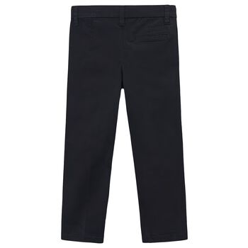 Boys Black Chino Trousers